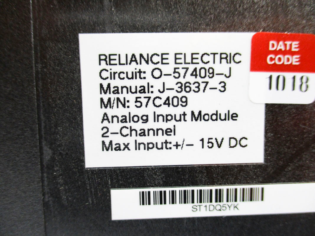 RELIANCE ELECTRIC O-57409-J 57C409 15VDC UNMP