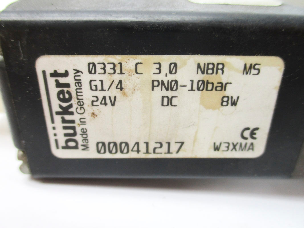 BURKET 0331C3,0NBRMSG1/4 00041217 24VDC NSNP