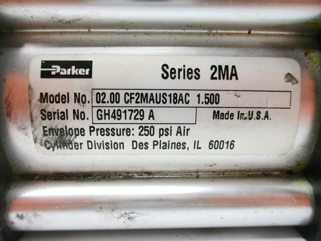 PARKER 02.00CF2MAUS18AC1.500 SER. 2MA 250PSI UNMP