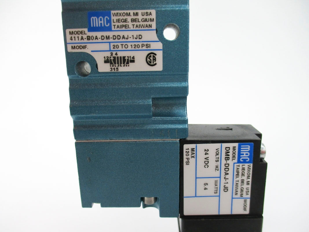 MAC 411A-B0A-DM-DDAJ-1JD 20-120PSI 24VDC NSMP