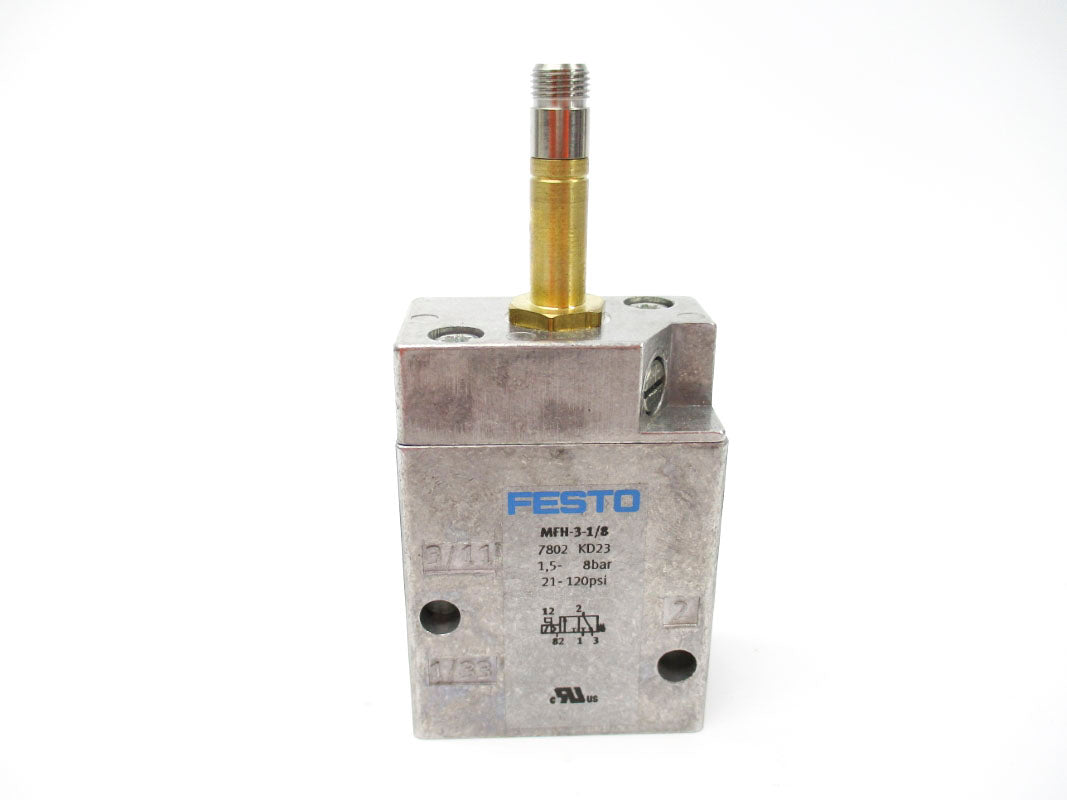 FESTO MFH-3-1/8 7802 SER. KD23 120PSI NSMP