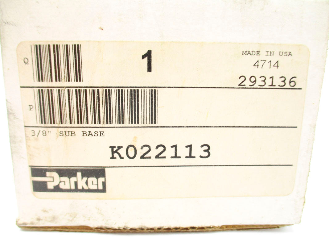 PARKER K022113 3/8" NSMP
