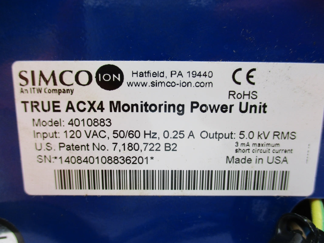 SIMCO 4010883 120VAC 0.25A UNMP