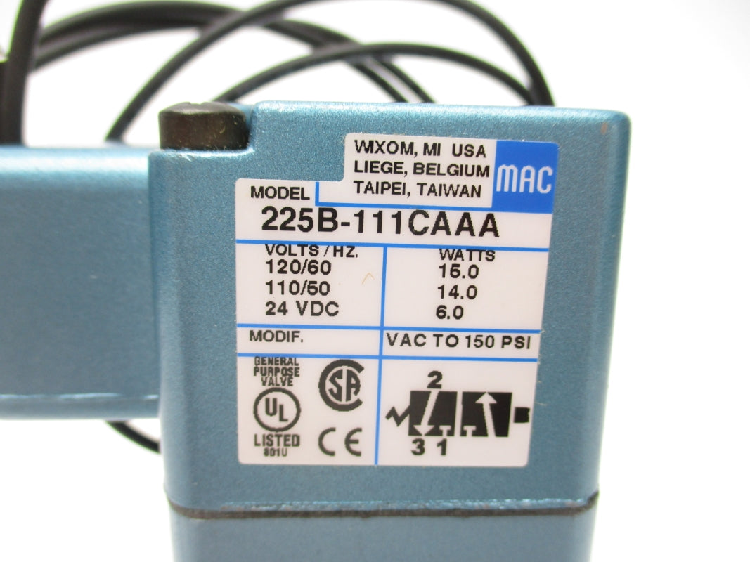 MAC 225B-111CAAA 110/120V 150PSI NSNP