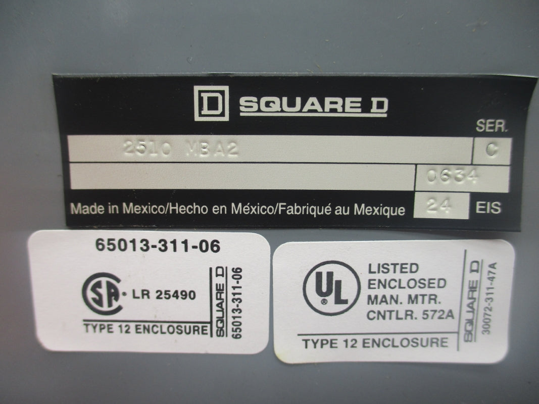 SQUARE D 2510MBA2 SER. C NSNP