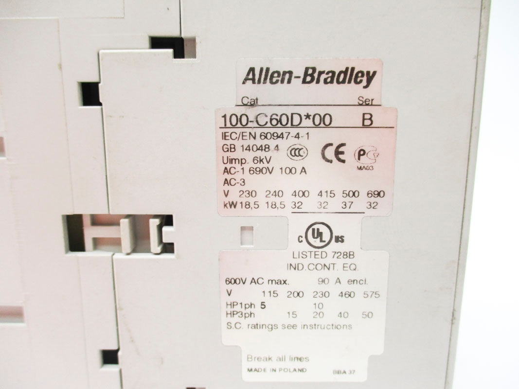 INDUSTRIAL SPARE PART 100-C60DJ00 SER. B 24VDC 90A UNMP