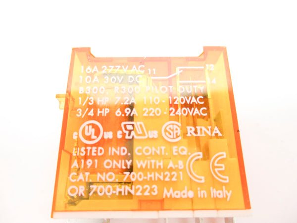 ALLEN BRADLEY 700-HK36A1 SER. B 120VAC NSNP