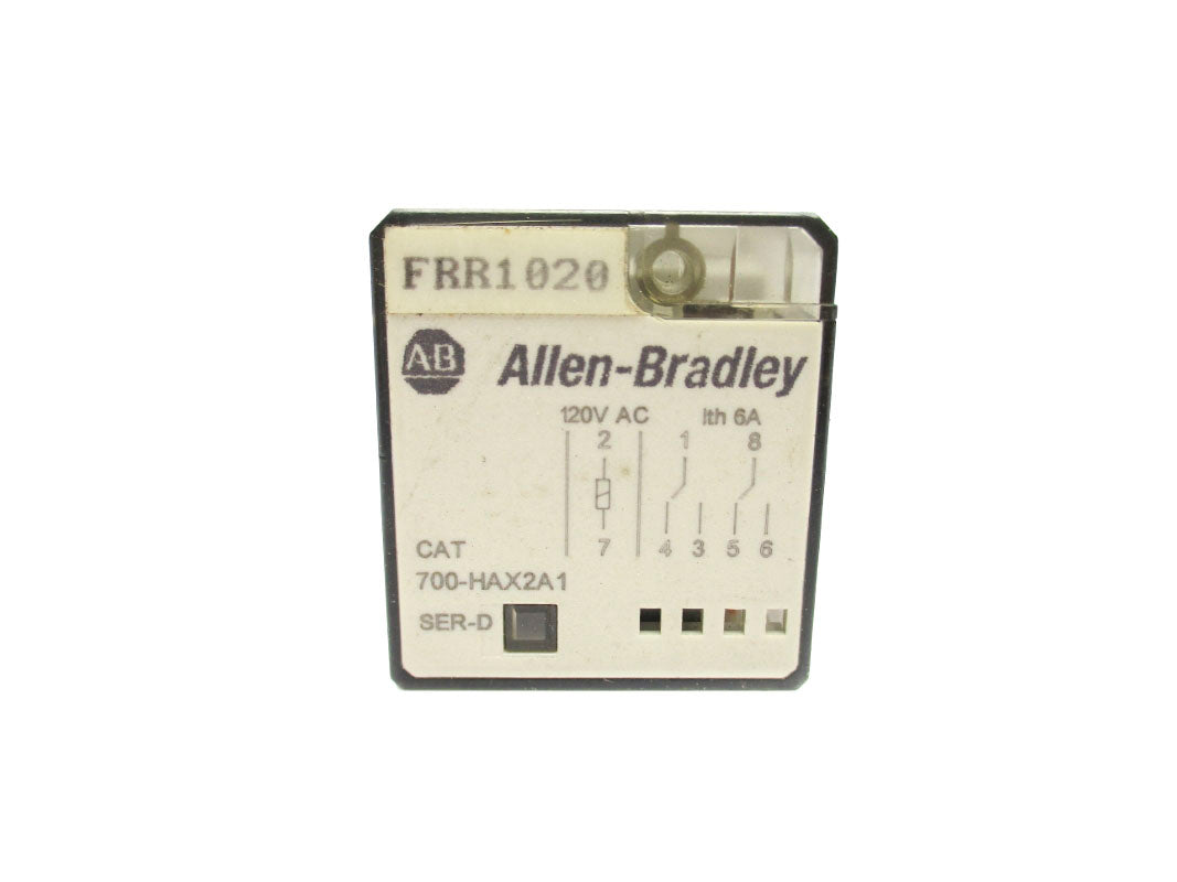 ALLEN BRADLEY 700-HAX2A1 SER. D 120VAC 6A UNMP