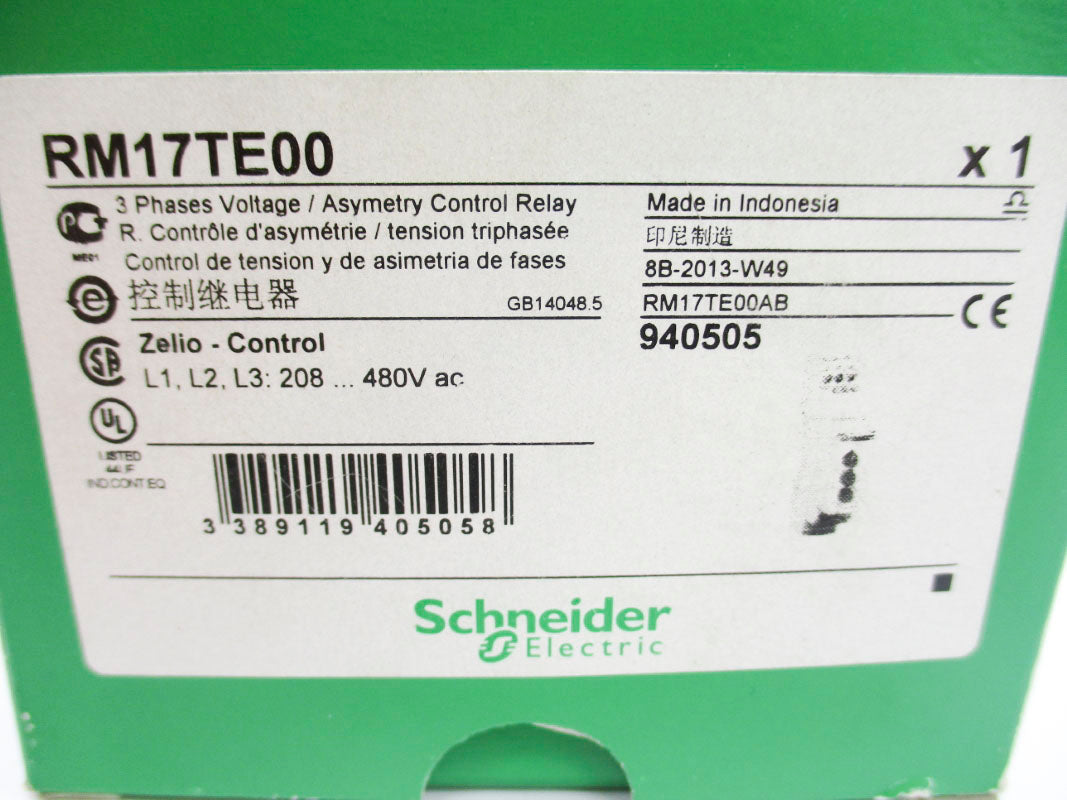 SCHNEIDER ELECTRIC RM17TE00 480VAC NSMP