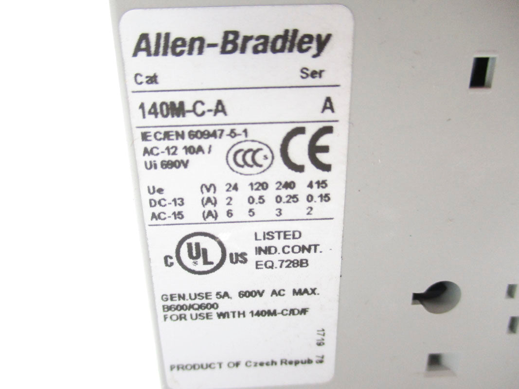 ALLEN BRADLEY 140M-C-ASA20 SER. A 690V 10A NSNP