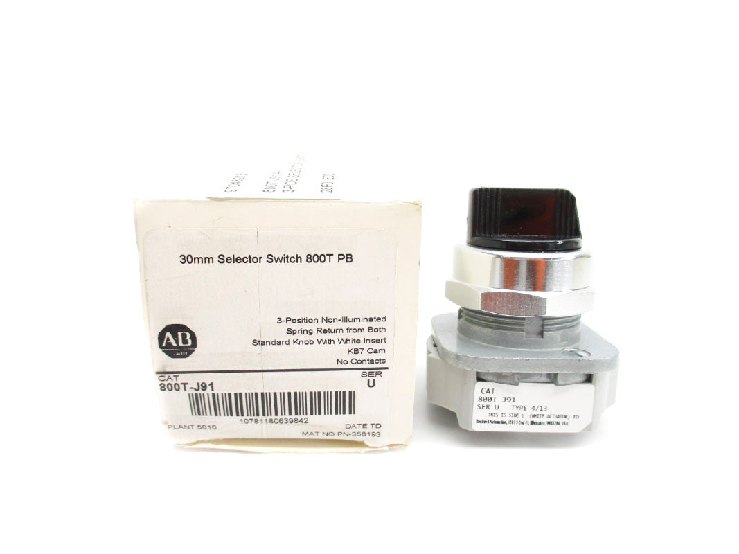 ALLEN BRADLEY 800T-J91 SER. U (WH) NSMP