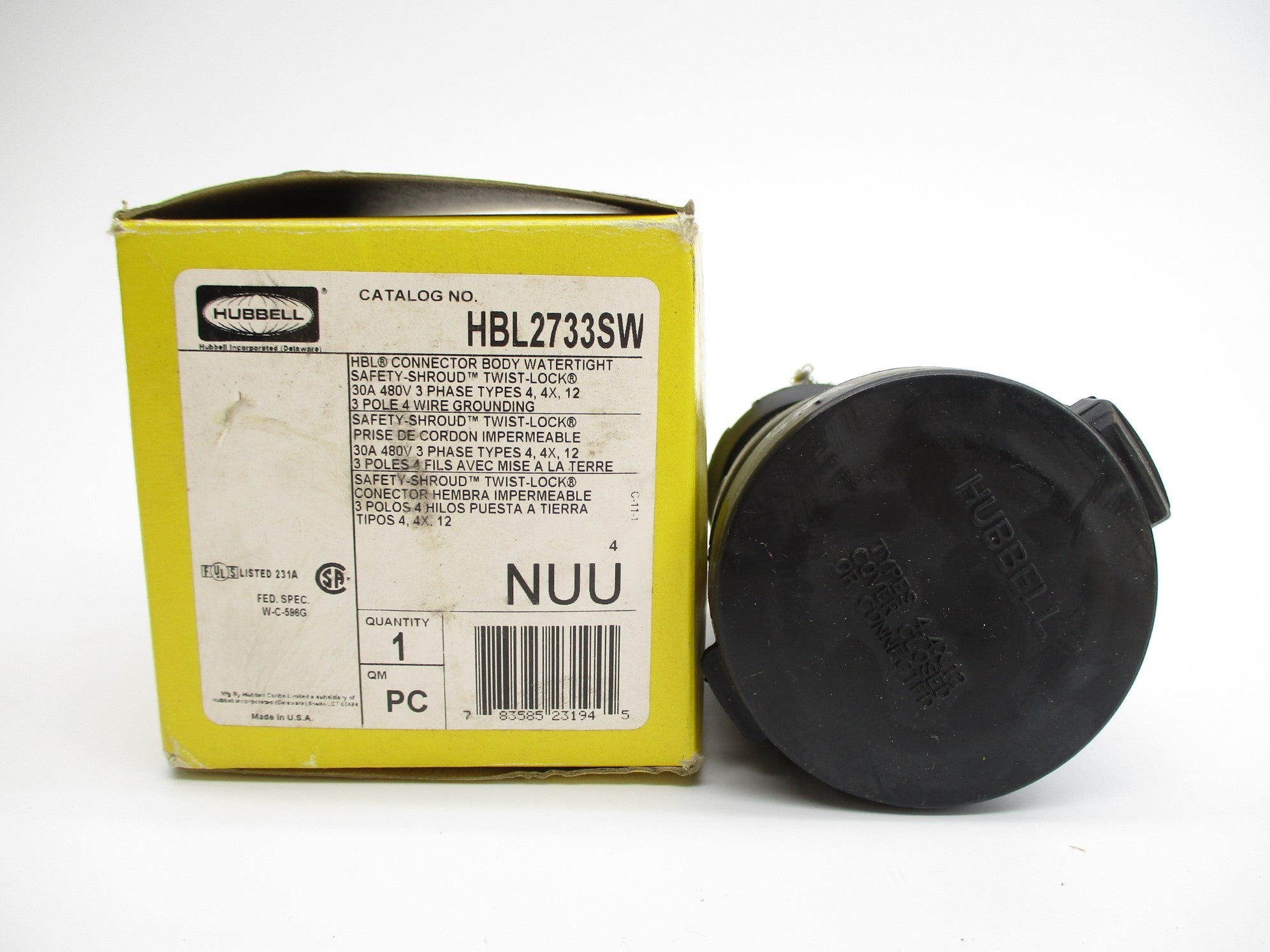 HUBBELL HBL2733SW 480V 30A NSMP