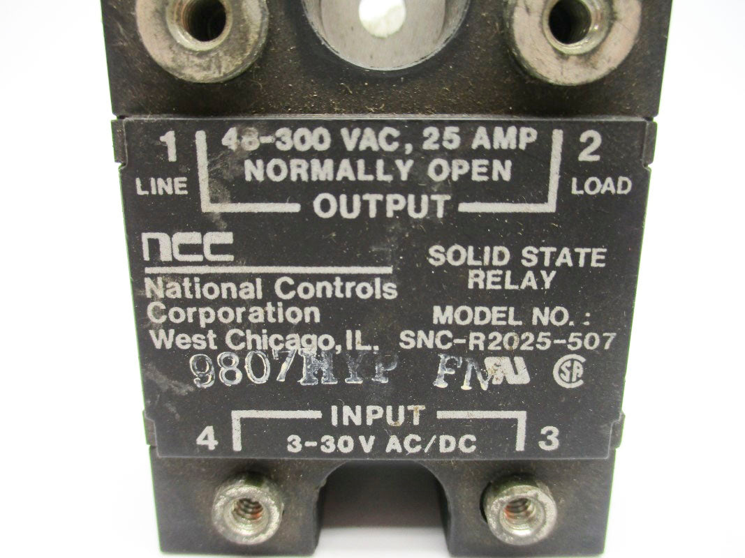 NCC SNC-R2025-507 3-30VAC/DC 25A UNMP