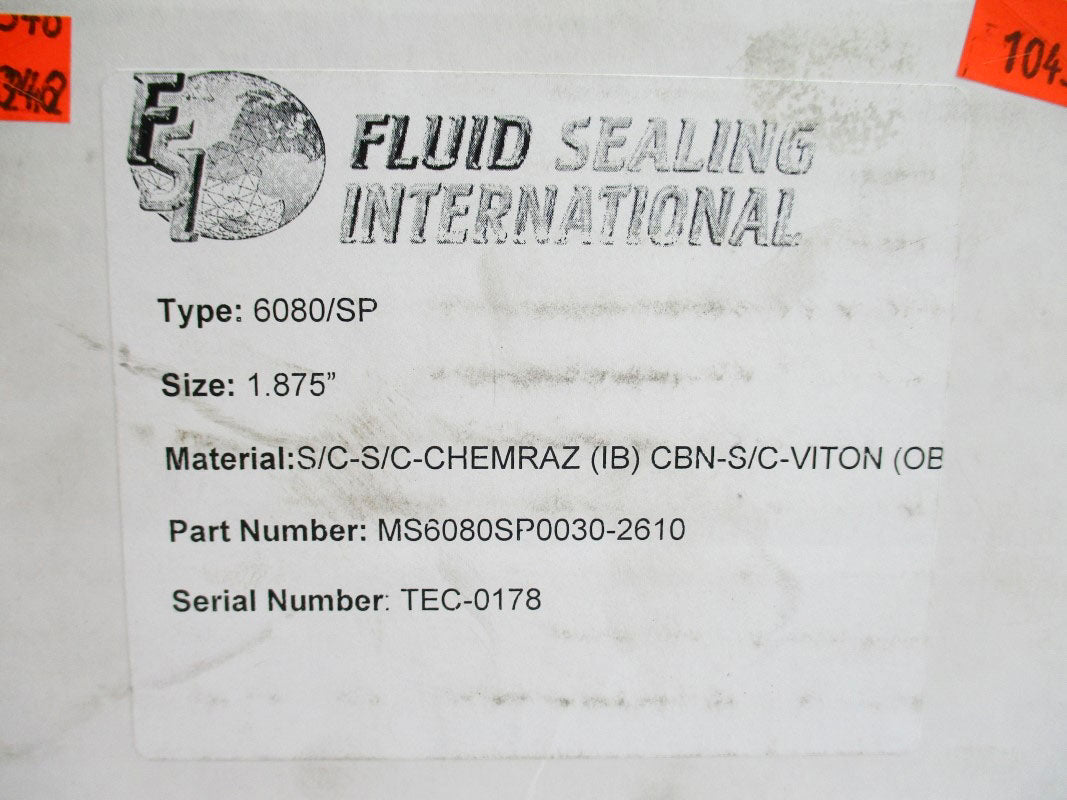 FLUID SEALING INTERNATIONAL MS6080SP0030-2610 6080/SP NSMP