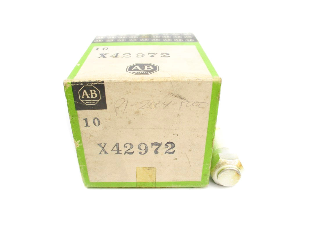 ALLEN BRADLEY X42972 (PKG OF 10) (BK/GR) NSMP