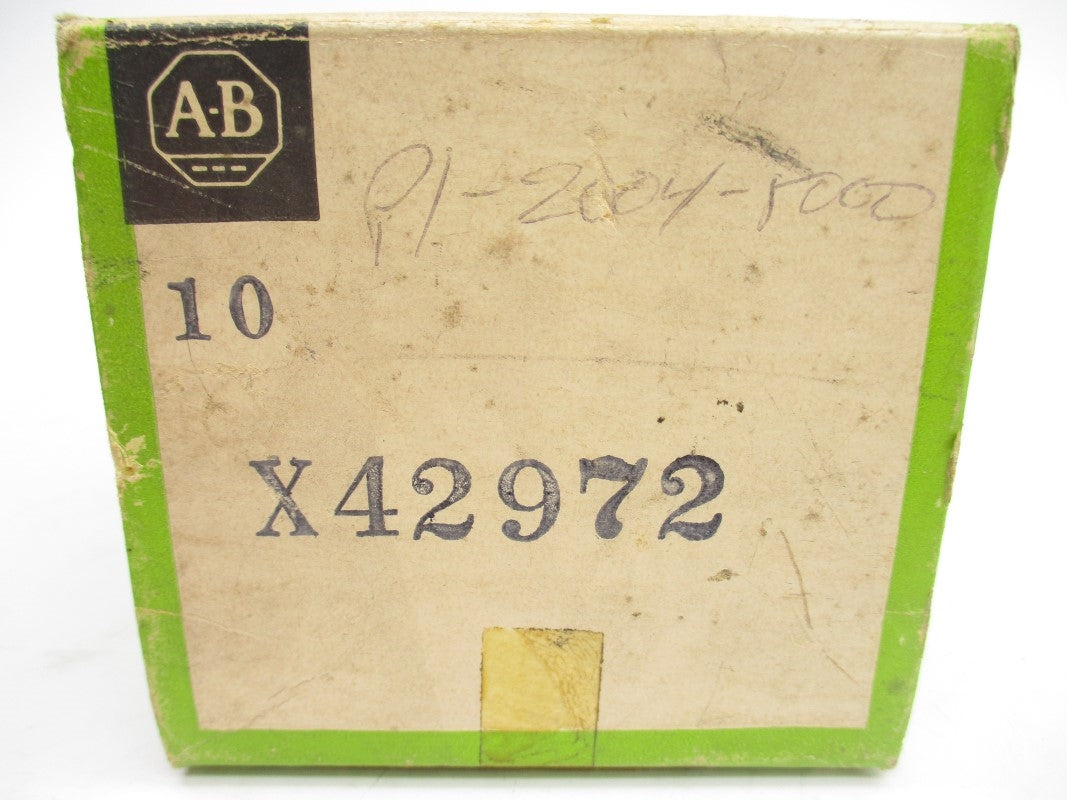 ALLEN BRADLEY X42972 (PKG OF 10) (BK/GR) NSMP