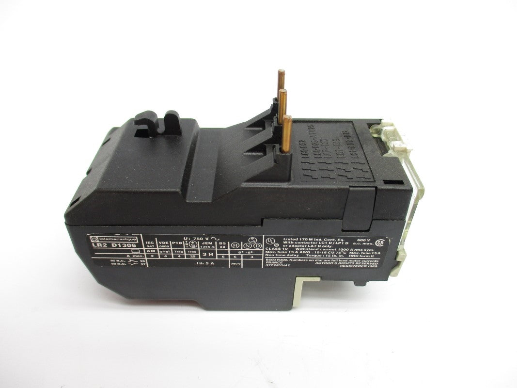 TELEMECANIQUE LR2D1306 600VAC 1-1.6A NSNP