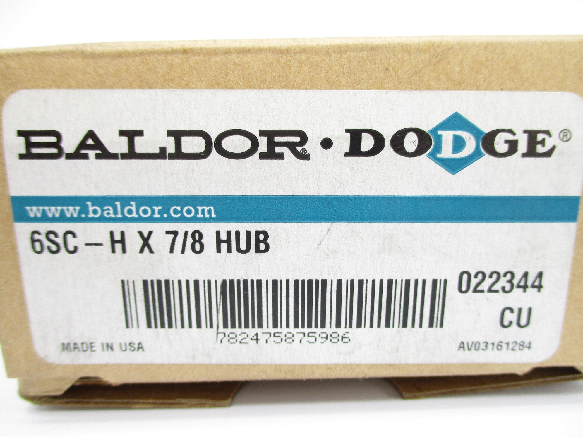 BALDOR DODGE 022344 6SC-HX7/8 NSMP