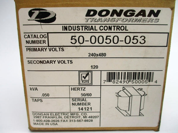 DONGAN 50-0050-053 240/480V .050KVA NSMP