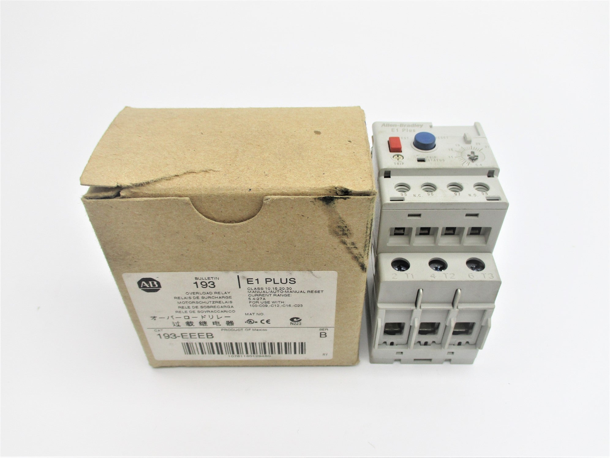INDUSTRIAL SPARE PART 193-EEEB SER. B 600V 5.4-27A (BR/WH) NSMP