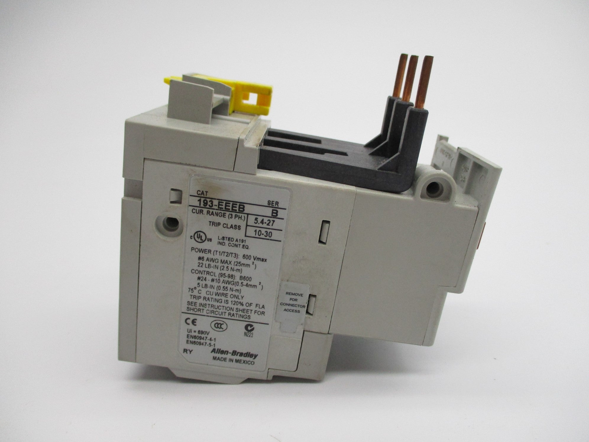INDUSTRIAL SPARE PART 193-EEEB SER. B 600V 5.4-27A (BR/WH) NSMP