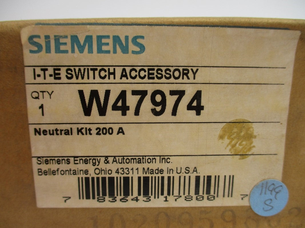 SIEMENS W47974 200A NSMP