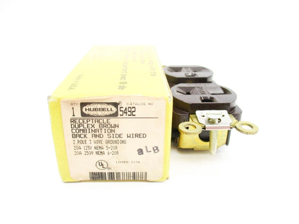 HUBBELL 5492 125/250V 20A NSMP