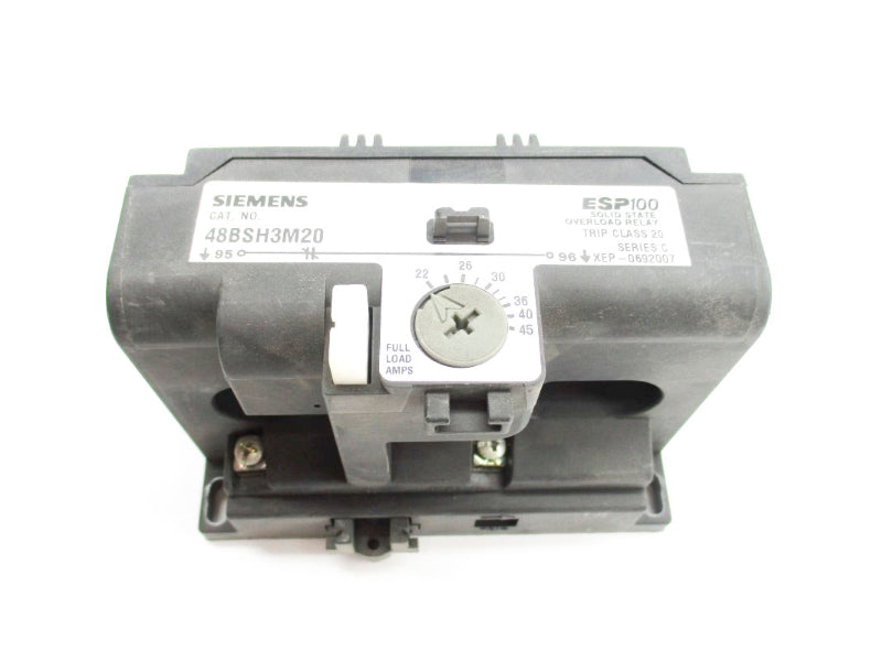 SIEMENS 48BSH3M20 SER. C 600VAC 22-45A NSNP