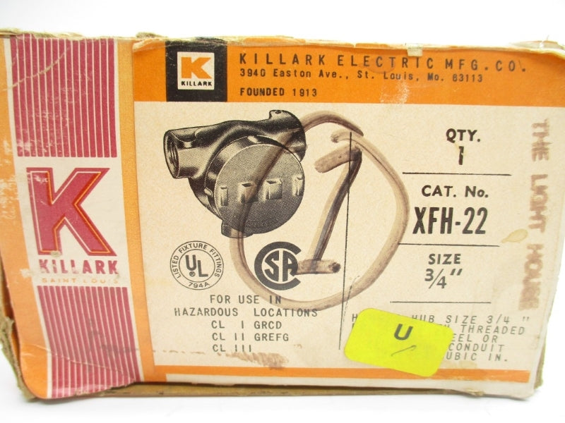 KILLARK XFH-22 3/4" NSMP
