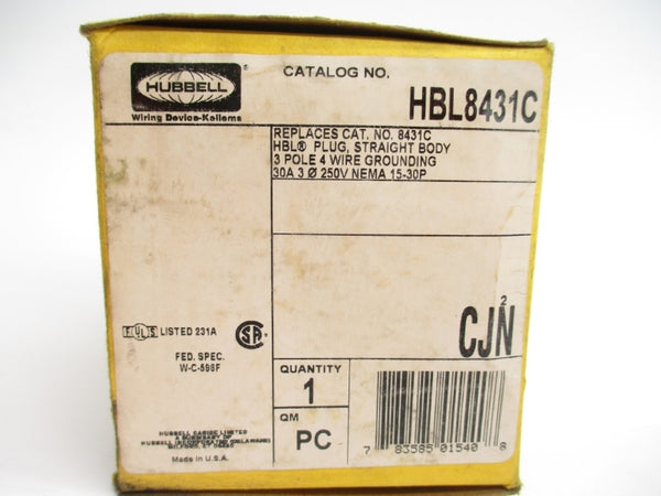 HUBBELL HBL8431C 250V 30A NSMP