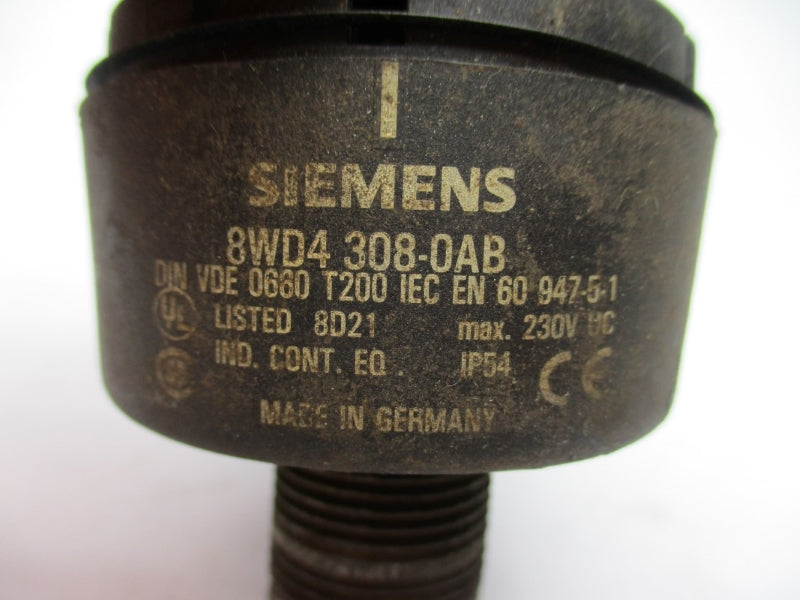 SIEMENS 8WD4308-0AB 230V (AS PICTURED) UNMP