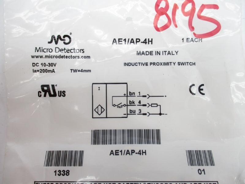 MICRO DETECTORS AE1/AP-4H 10-30VDC NSMP