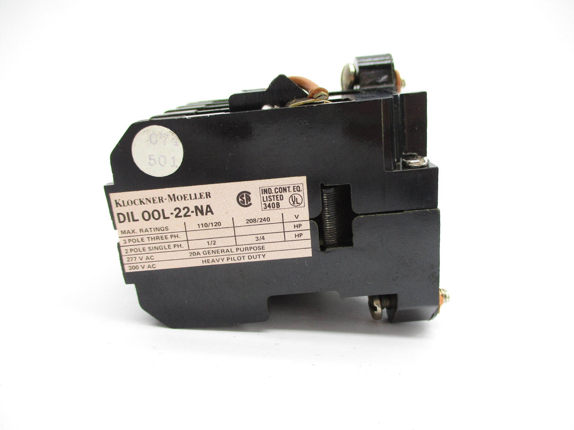 KLOCKNER MOELLER DIL00L-22-NA 115V 20A NSNP