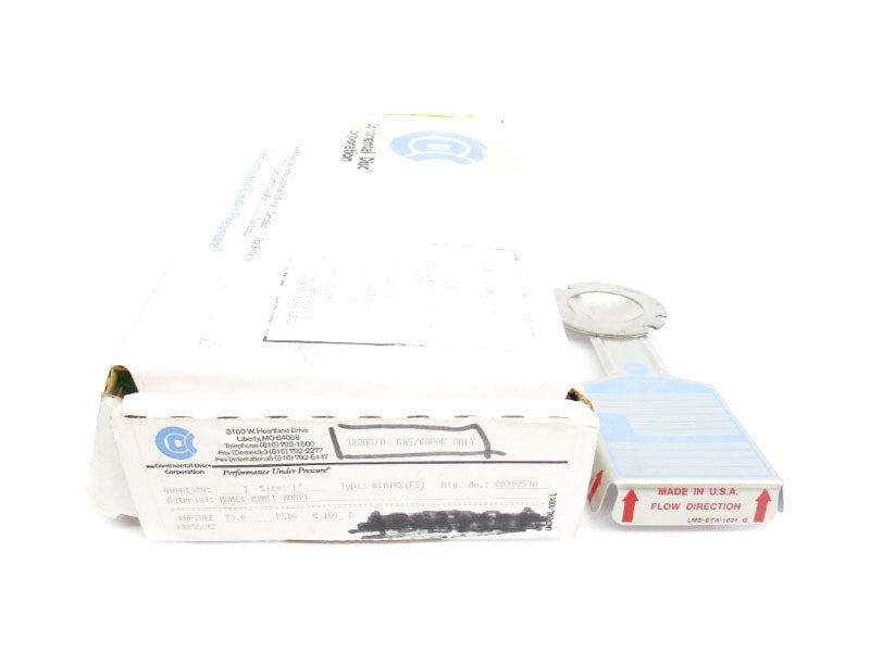 CONTINENTAL DISC 8030753A 73.0PSI 180'C 1" NSMP