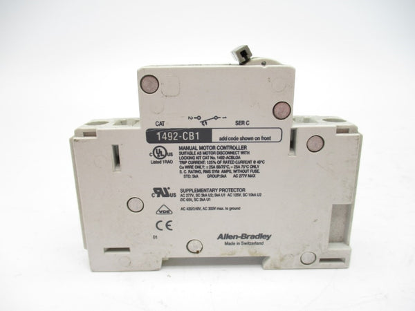 ALLEN BRADLEY 1492-CB1G050 SER. C 277VAC 5A UNMP