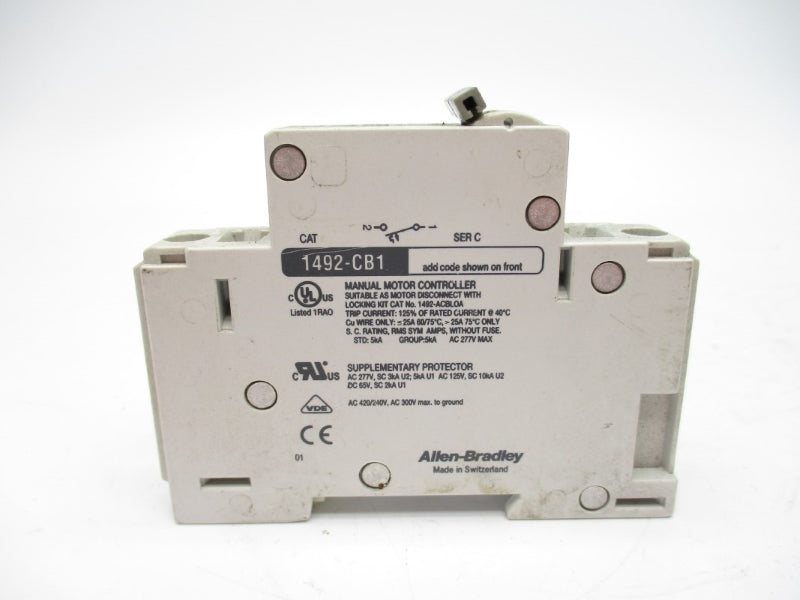 ALLEN BRADLEY 1492-CB1G050 SER. C 277VAC 5A UNMP