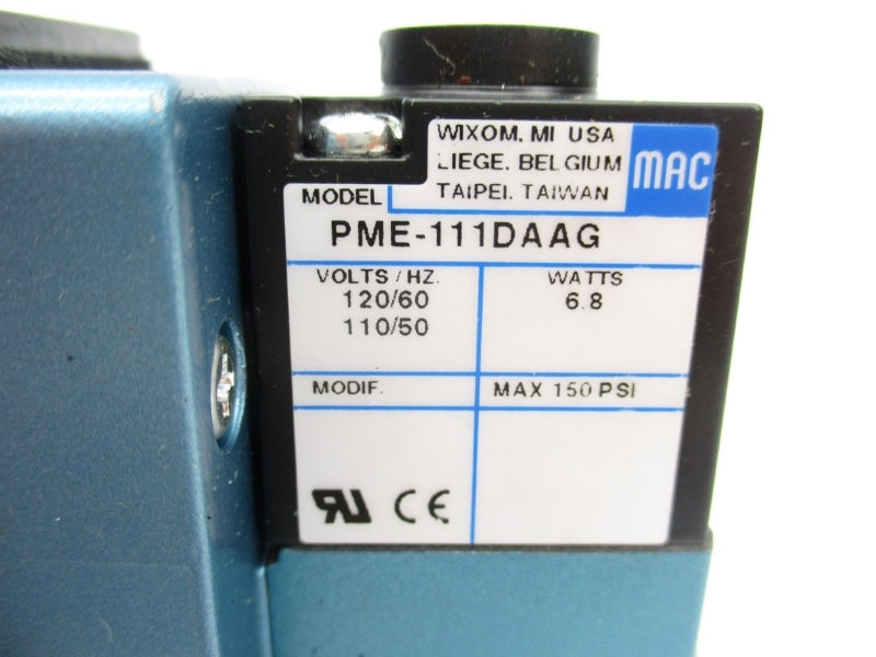 MAC 6323D-000-PM-111DA 110/120V 150PSI NSNP