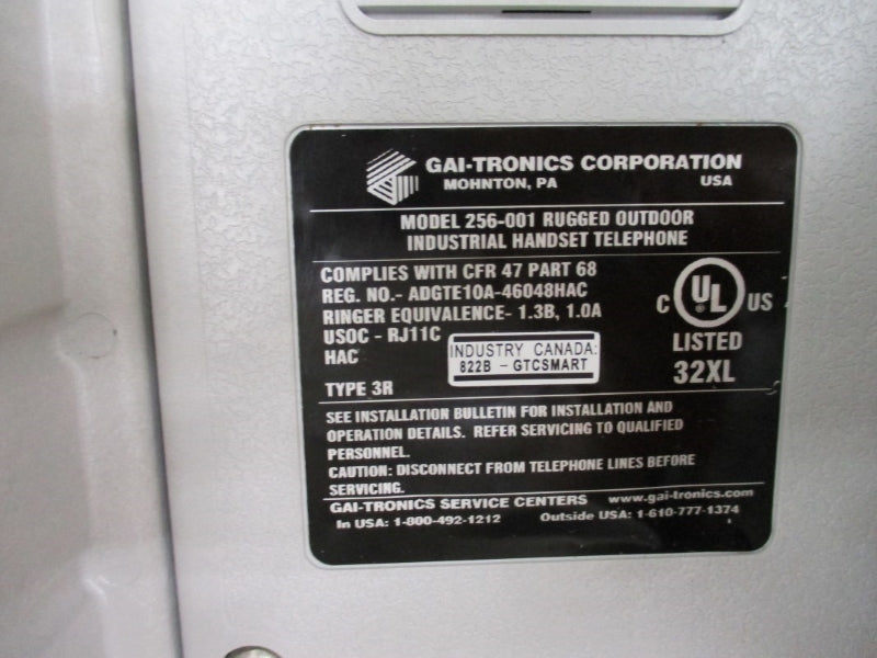 GAI-TRONICS 256-001ACSK NSMP