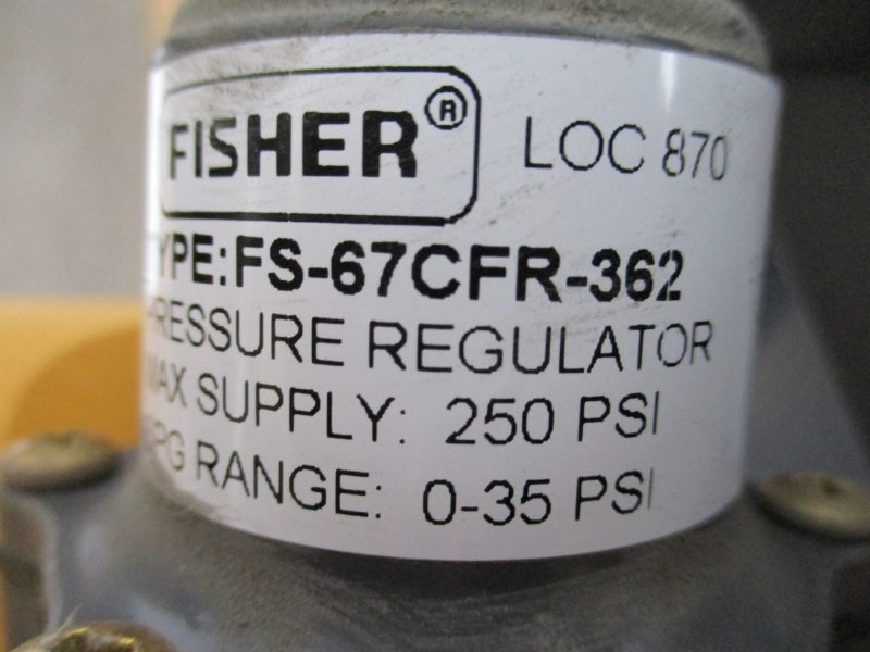 FISHER LEVEL DISPLACER TYPE:249C 2500 249C FS-67CFR-362 3-15PSI NSMP