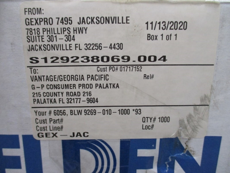 BELDEN 6056 BLW9269-010-1000 NSMP