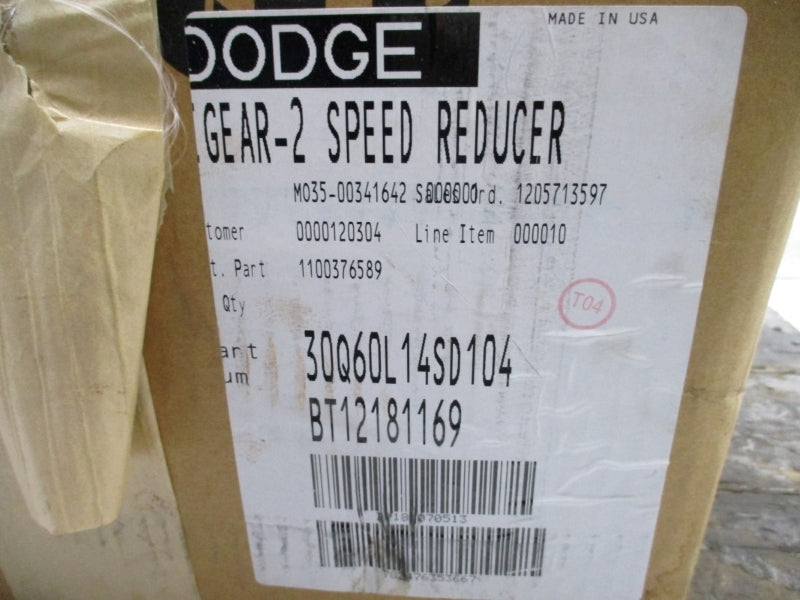 DODGE TIGEAR 2 30Q60L14SD104 NSMP