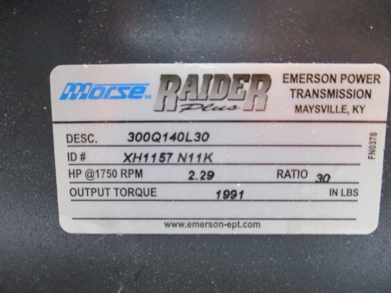 MORSE RAIDER 300Q140L30 XH1157N11K NSNP