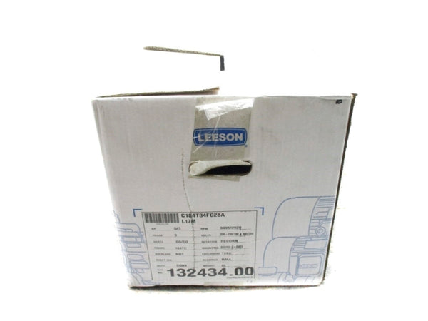 LEESON C184T34FC28A 132434.00 208-230/190&460/380V 13.2-12/9.2A NSMP