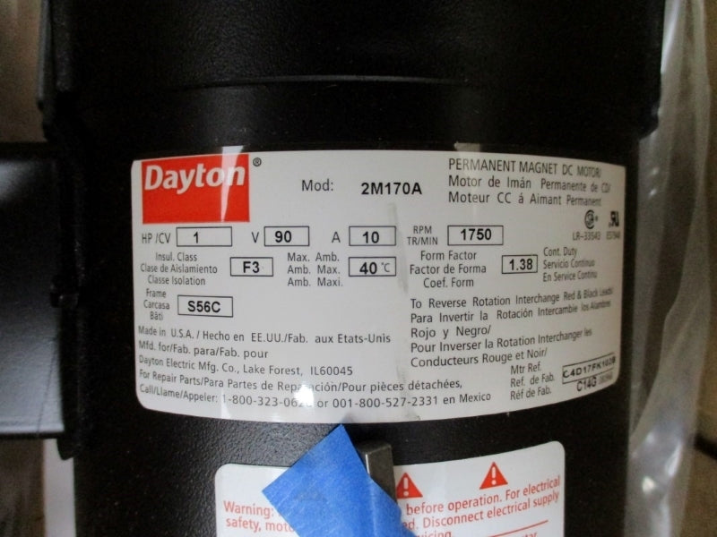 DAYTON 2M170A 90VDC 10A NSMP