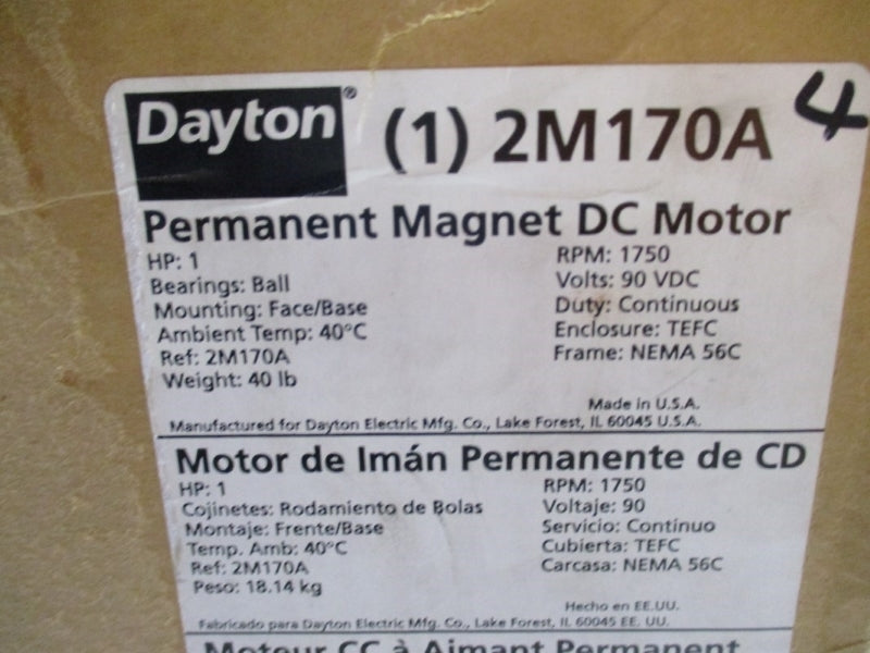 DAYTON 2M170A 90VDC 10A NSMP