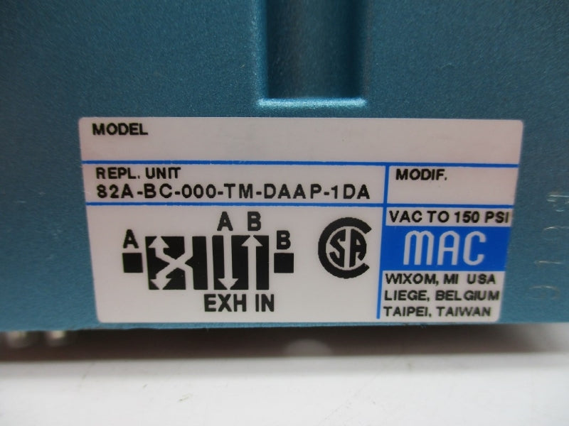 MAC 82A-BC-000-TM-DAAP-1DA 110/120V 150PSI NSNP