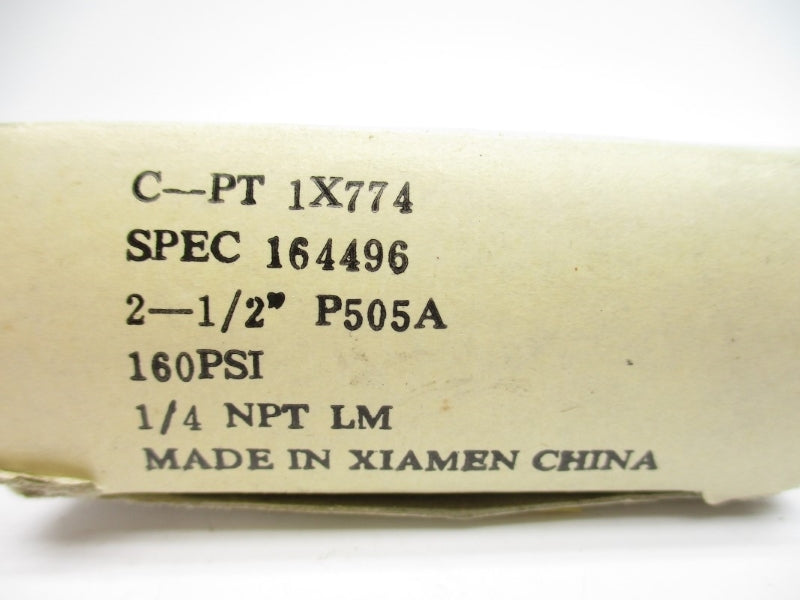 USG C-PT 1X774 160PSI 2-1/2" NSMP