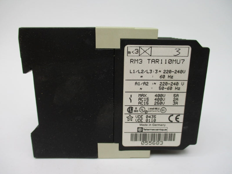 TELEMECANIQUE RM3TAR110MU7 220/240VAC 5A 0.1-10S NSMP