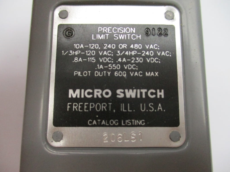 MICRO SWITCH 206LS1 480VAC 10A NSNP