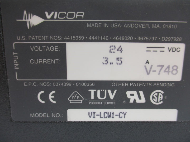 VICOR VI-LCW1-CY 24VDC 3.5A NSNP
